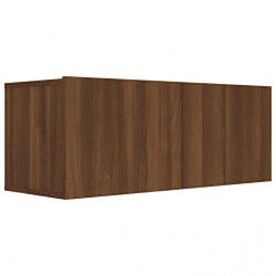 Maison Chic Ensemble de meubles TV 3 pcs | Banc TV Moderne pour salon | Meuble de Rangement - Chêne marron Bois d'ingénierie -MN66347 pas cher