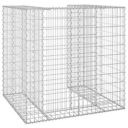 Acheter vidaXL Mur en gabion pour poubelle Acier galvanisé 110x100x110 cm