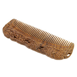 Peigne à Cheveux en Bois de Santal, Peigne de Massage Anti-statique Démêlant Peigne Bois Poignée 5,98 x 2,17 x 0,39 pouces pas cher