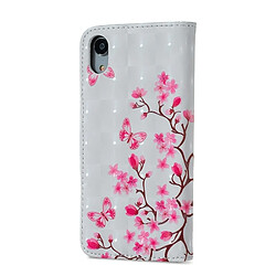 Avis Wewoo Housse Coque Étui en cuir à rabat horizontal avec motif de fleurs pour papillons et motifs pour iPhone XR, porte-cartes emplacements pour cartes, cadre photo portefeuille