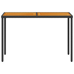 Acheter Maison Chic Table de jardin | Table d'extérieur avec dessus en bois d'acacia noir 115x54x74 cm -GKD75269