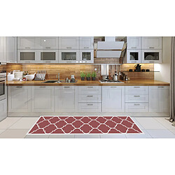 Alter Tapis de cuisine, 100% Made in Italy, Tapis antitache avec impression numérique, Tapis antidérapant et lavable, Modèle Dallas, 140x52 cm