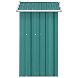 Avis Helloshop26 Abri de jardin cabane cabanon maison de stockage remise extérieur hangar outils robuste 126 x 97,5 x 177 cm acier galvanisé vert 02_0022345