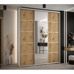 Abiks Meble Armoire DAVOS 5 À Portes Coulissantes 235,2/170/60 3 Portes