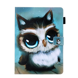 Etui en PU avec porte-carte hibou pour votre Apple iPad 10.2 (2019)/Air 10.5 pouces (2019)/Pro 10.5 pouces (2017)