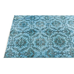 Vidal Tapis de laine 203x109 turquoise Ultra Vintage pas cher