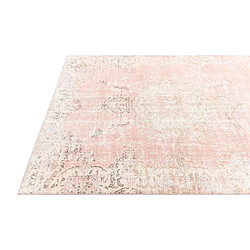 Avis Vidal Tapis de laine 221x157 rose Ultra Vintage