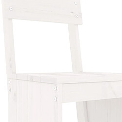 Maison Chic Table de bar et chaises d'extérieur 9 pcs,Ensemble de bar de jardin pour relax blanc bois de pin massif -GKD219775 pas cher