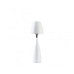 Luminaire Center Lampe de table ANEMON en Métal et Blanc mat Diamètre 16,2 Cm