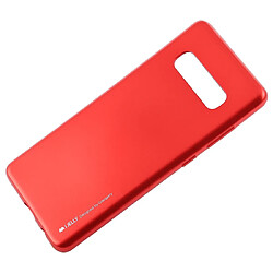 Wewoo Coque Souple Housse en TPU METAL pour Galaxy S10 + rouge