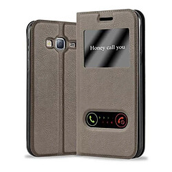 Cadorabo Coque Samsung Galaxy J3 2016 Etui en Marron