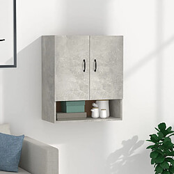 vidaXL Armoire murale Gris béton 60x31x70 cm Bois d'ingénierie