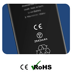 Acheter Avizar Batterie Sans BMS pour iPhone XR Capacité 2942mAh