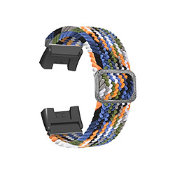 Bracelet en nylon tressé, élastique avec connecteur, couleur denim pour votre Xiaomi Redmi Watch 2