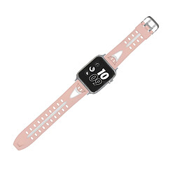 Wewoo Bracelet rose pour Apple Watch Série 3 & 2 & 1 42mm Mode Sourire Visage Motif Silicone pas cher