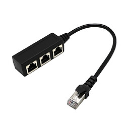 2xRJ45 1 à 3 Ethernet LAN Réseau Séparateur Extender Adaptateur Câble De Connecteur pas cher