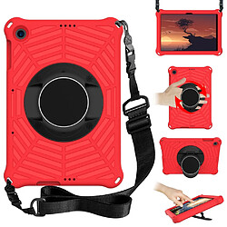 Coque en TPU avec bandoulière rouge pour votre Huawei Enjoy Tablet 2/MatePad T 10 9.7 pouces/MatePad T 10S 10.1 pouces