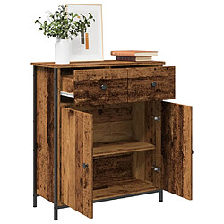 vidaXL Buffet vieux bois 70x30x80 cm bois d'ingénierie