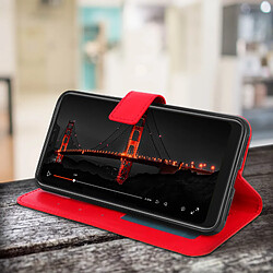 Avis Avizar Housse Xiaomi Mi A2 Etui Folio Portefeuille Fonction Support - Rouge