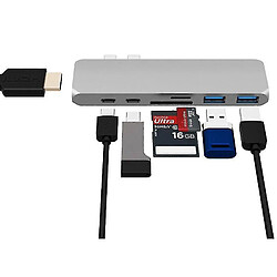 Universal Hub Dual USB Type C Lecteur multibornes 4K HDMI pour Apple Notebook Pro