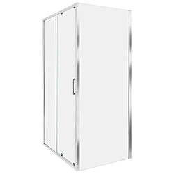 Beliani Cabine de douche YORO 80 x 100 x 185 cm Argenté