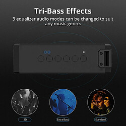 Universal INSMA S400 plus 40W NFC Bluetooth TWS Wireles Wireles Stéréo Tri-Bass Tri-Bass Ipx7 Employofing Enceinte avec pas cher