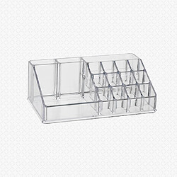 Universal Organisateur de maquillage acrylique transparent Boîte de rangement Organisateur de composition Porte-lèvres Boîte à bijoux Étagère d'affichage