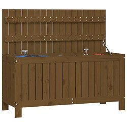 Avis vidaXL Boîte de rangement de jardin Marron miel 108x42,5x54cm Bois pin