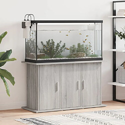 vidaXL Support pour aquarium sonoma gris 101x41x58cm bois d'ingénierie