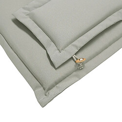 Acheter Beliani Lot de 2 coussins en tissu gris et beige pour chaises de jardin TOSCANA/JAVA