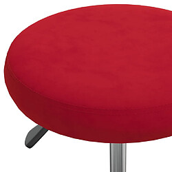 Acheter vidaXL Tabouret de massage Velours Rouge bordeaux