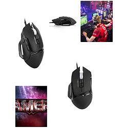 NC Souris PRO GAMING PRO-6110 Gaming & Multimédia 8 BOUTONS LED RGB 8G 3200DPI