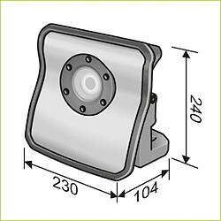 Lampe LED à spectre complet 10.8/18V DWL 2500 10.8/18.0 FLEX - sans batterie ni chargeur - 486728 pas cher