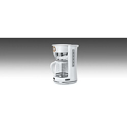 Acheter Muse CAFETIERE RETRO VINTAGE 1.4 L 10 TASSES 1000W SANS FIL Blanche DORE Poignée ergonomique