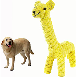 Acheter Corde De Jouet Pour Chiens Corde à Mâcher Tissée Corde De Girafe Mordante Pour Chien Nettoyage Des Dents Ensemble De