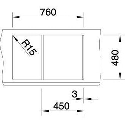 Acheter BLANCO Metra 45S - evier - SILGRANIT - 1 cuve - egouttoir reversible - vidage auto - siphon inclus - gris rocher