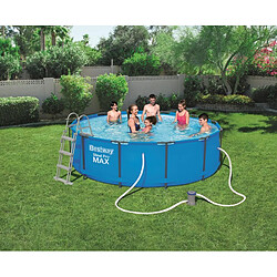 Bestway Kit piscine ronde steel pro max - 366 x 100 cm - Bleu