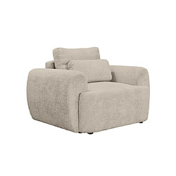 Bestmobilier Mahina - fauteuil - en tissu bouclette