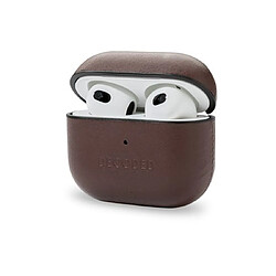 Decoded Coque pour Apple AirPods 3 en Cuir Véritable Marron