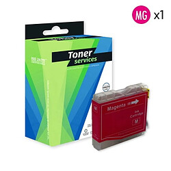 TONER SERVICES Compatible Brother LC1000 Cartouche Magenta LC1000M (Lune)