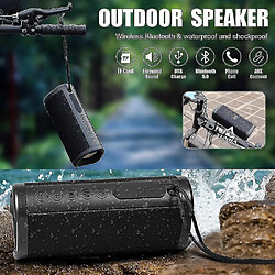 Acheter Universal Haut-parleur Bluetooth 5.0 sans fil 20w 2500mAh Subwoofer portable imperméable 3D haut-parleur (noir)