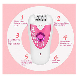 Chrono Épilateur pour le corps Rasoir électrique pour femme Épilateur portable indolore pour femme, épilateur pour femme , rose