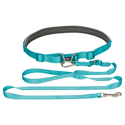 TRIXIE Ceinture de taille avec laisse S/M Bleu 