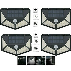 Tradex SPOT EXTÉRIEUR ALIMENTÉ PAR L'ÉNERGIE SOLAIRE 100 LED MOTION SENSOR LAMP