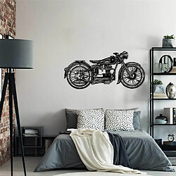 Avis DEKORY Décoration Murale en Métal Moto Vintage - 95x45 cm