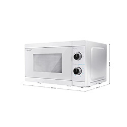 Sharp YC-MS01E-C micro-onde Comptoir Micro-ondes uniquement 20 L 800 W Blanc