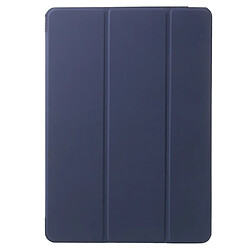 Etui en PU avec trois volets bleu foncé pour votre Apple iPad Air 2