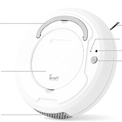 Avis Universal 1800Pa Aspirateur d'atelier intelligent multifonctionnel 3 en 1 à charge automatique Robot de balayage intelligent Nettoyeur à balayage sec et humide