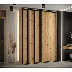 Abiks Meble Armoire DAVOS 6 À Portes Coulissantes 235,2/170/60 3 Portes