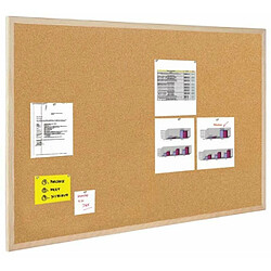 Bi-Office Cork Notice Board Wood Frame 400mm X 300mm